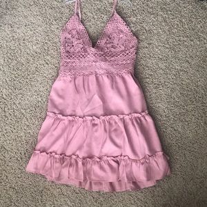 Boho Dusty Pink dress